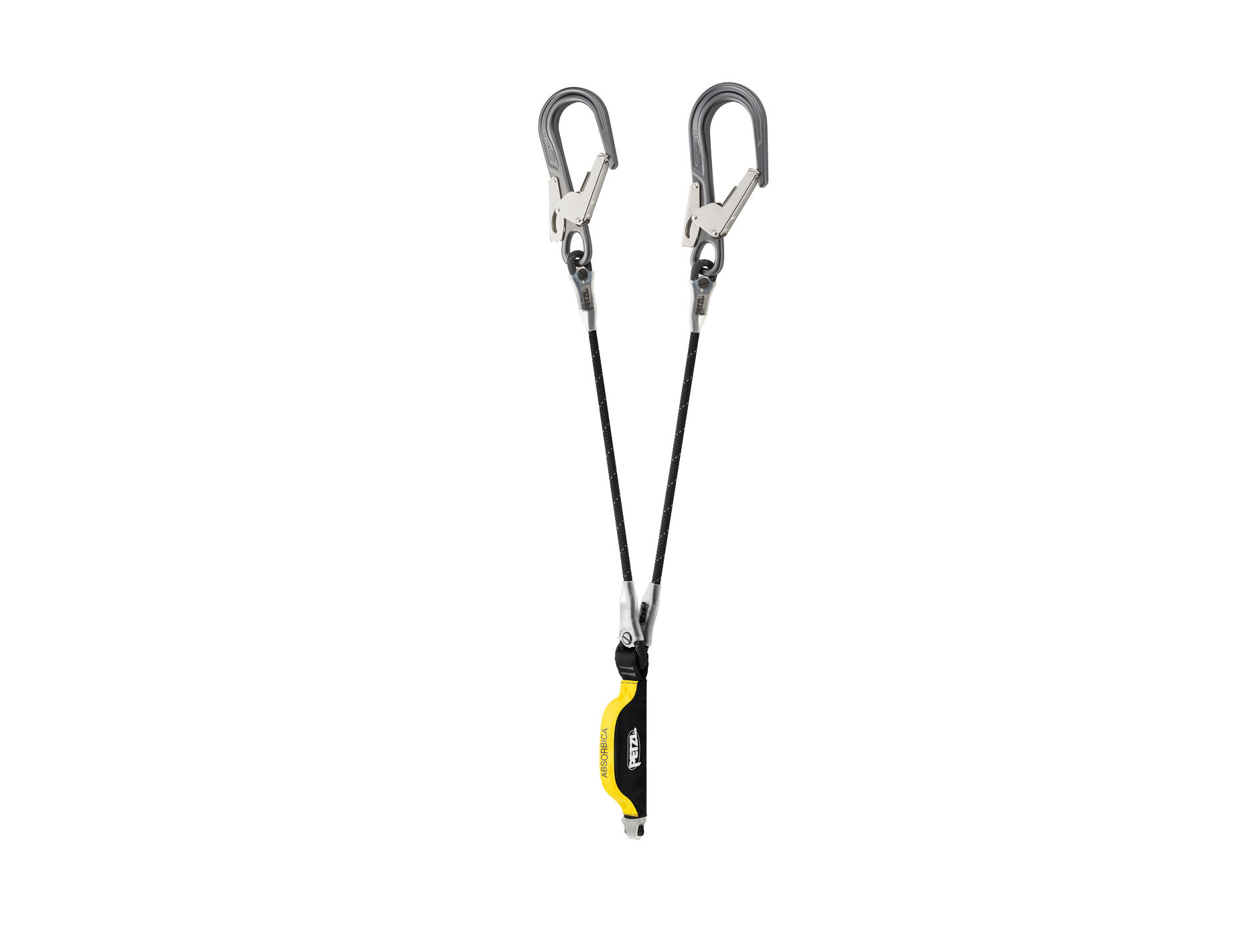 Petzl Absorbica Y Lanyard with integrated MGO 80cm UK Rigging