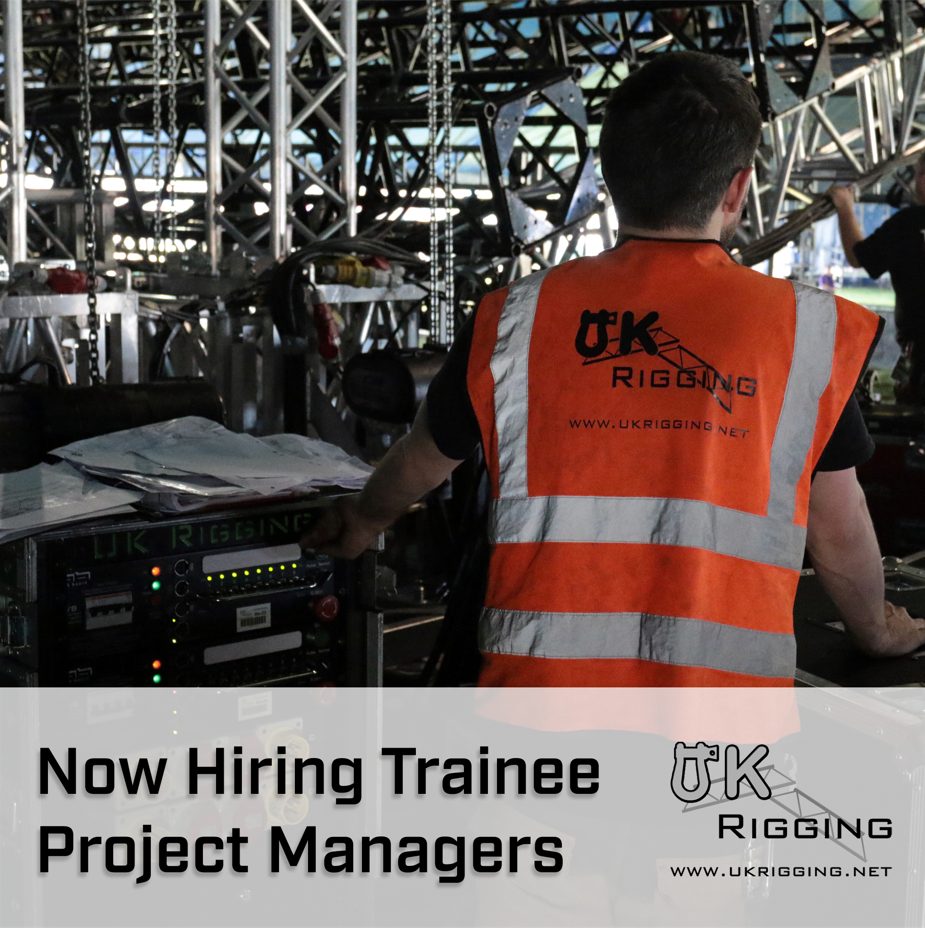 Now Recruiting Trainee Project Managers UK Rigging