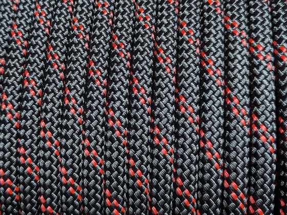 10.5mm Tutus Static Line Black with Red Fleck